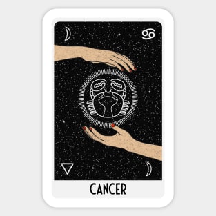 Cancer Astrology Tarot Card Sticker